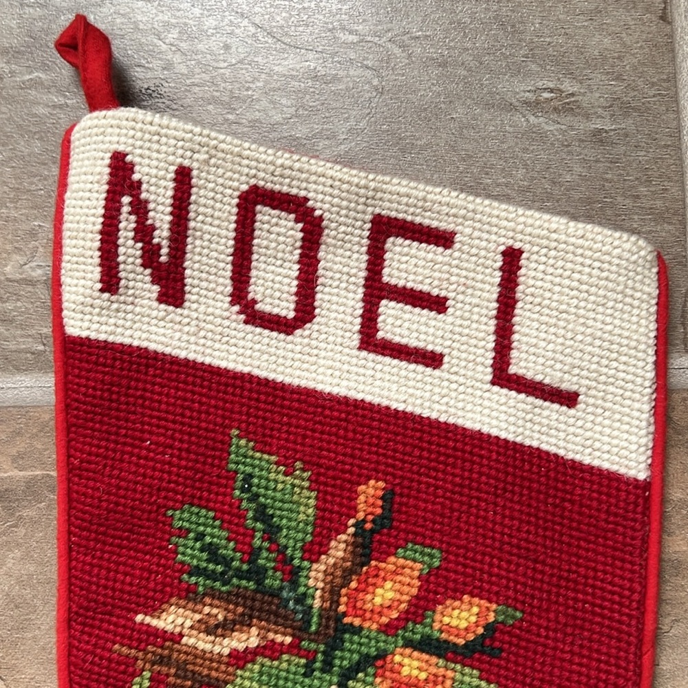 Beautiful Embroidered ”NOEL” Stocking - Picture 7 of 8
